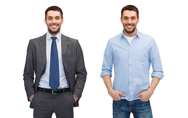 Business clothing, smart and casual