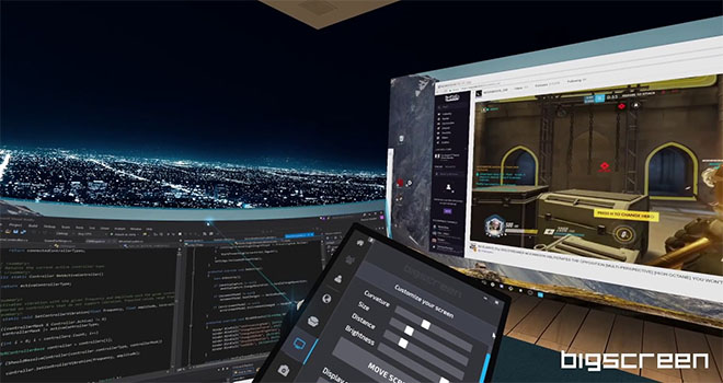 Multiple screens in VR