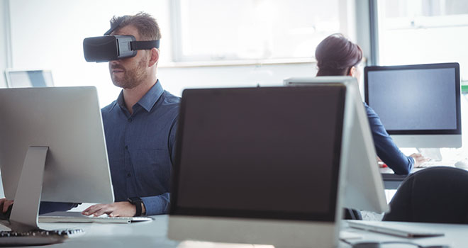 Learning in VR on a computer